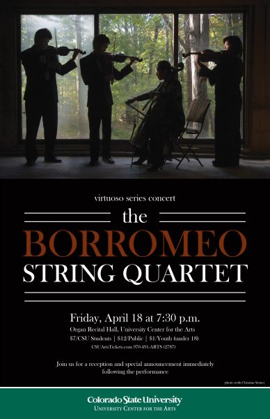 the Borromeo String Quartet promotional poster