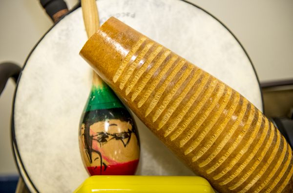 Percussion instruments close up