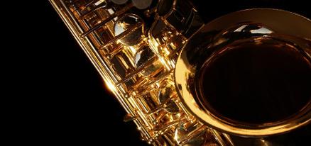 Saxophone pictured Closeup