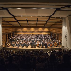Orchestra and Combined Choirs performance photo