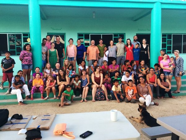 Students and kids in Todos Santos pictured