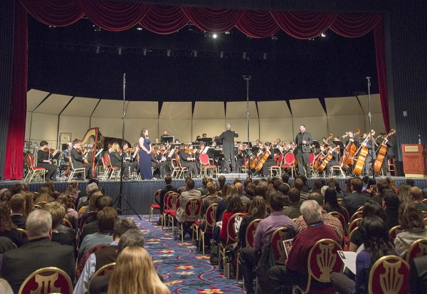 University Symphony Orchestra 2016 CMEA performance photo