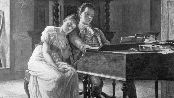 Fanny and Felix Mendelssohn at the piano