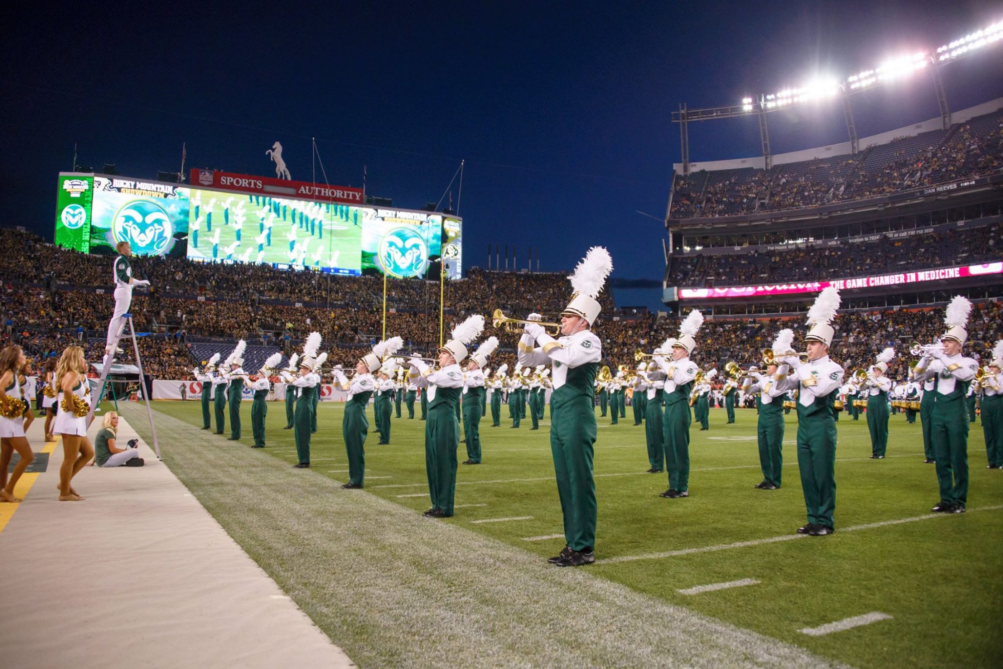 CSU Marching Band at the Rocky Mountain Showdown