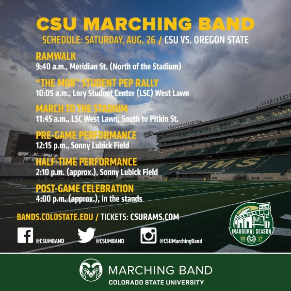 CSU Marching Band at Home Game: CSU vs. Oregon State