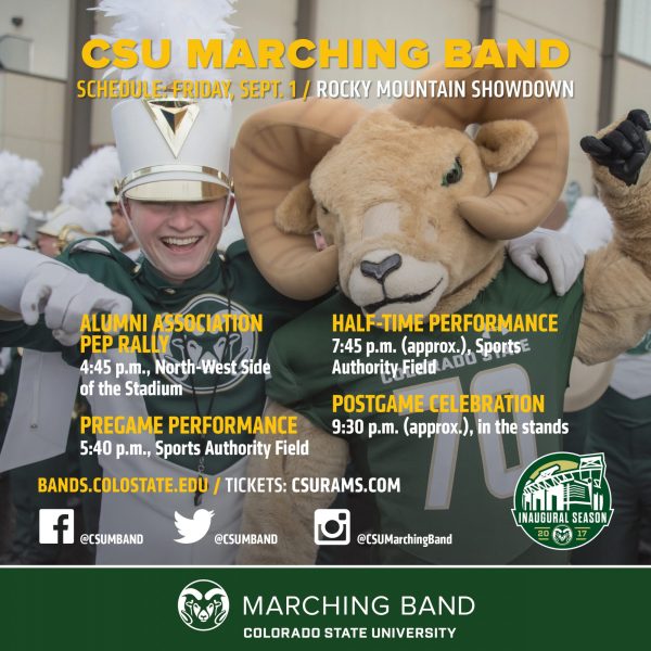 CSU Marching Band at the Rocky Mountain Showdown