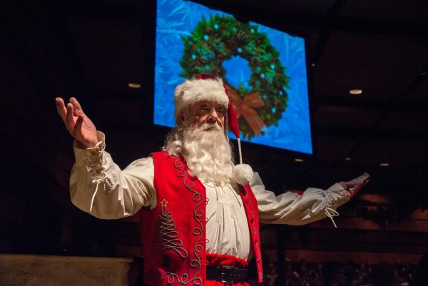Santa pictured during the Holiday Spectacular