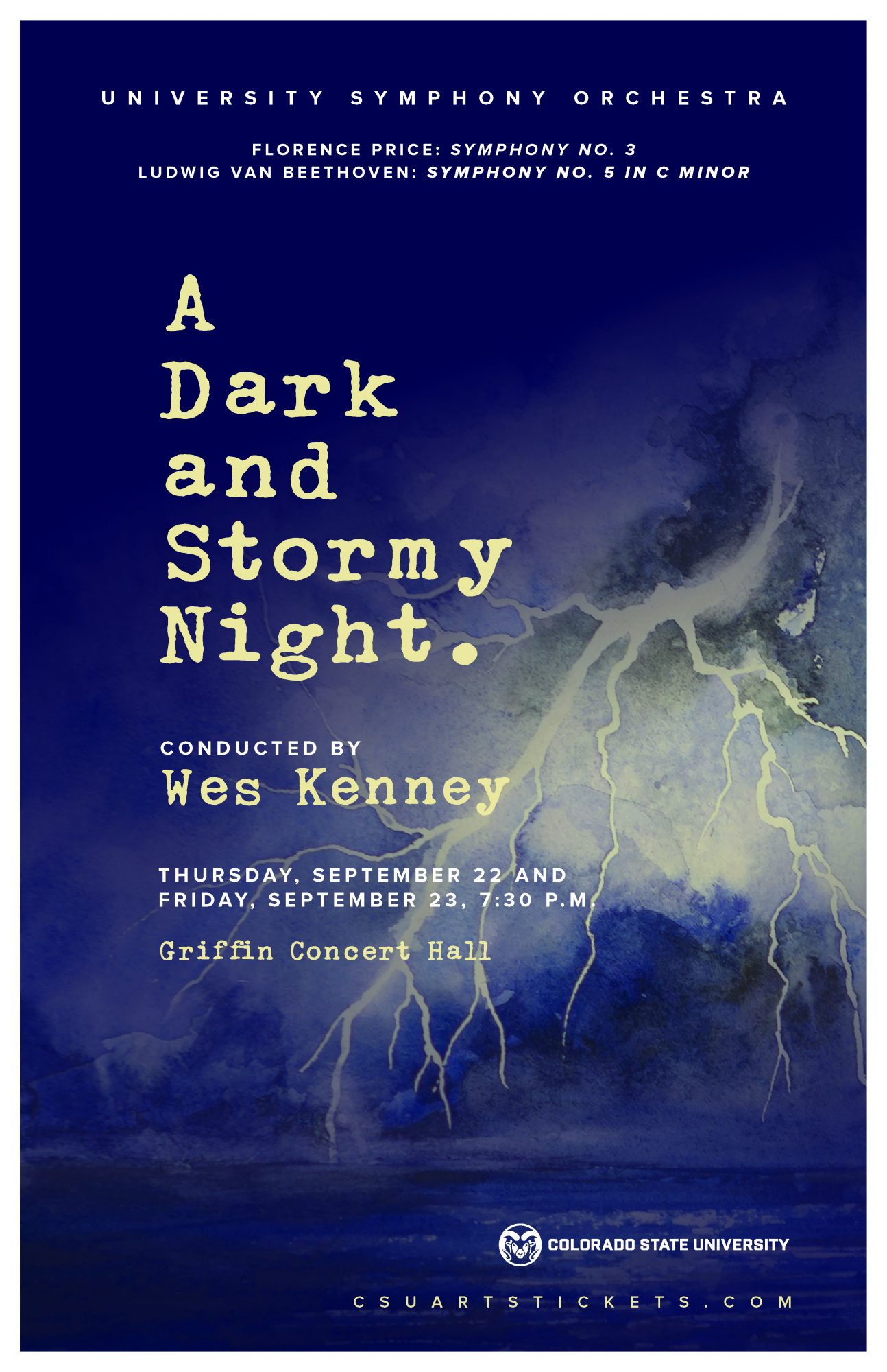 University Symphony Orchestra Concert: <em>A Dark and Stormy Night...</em>