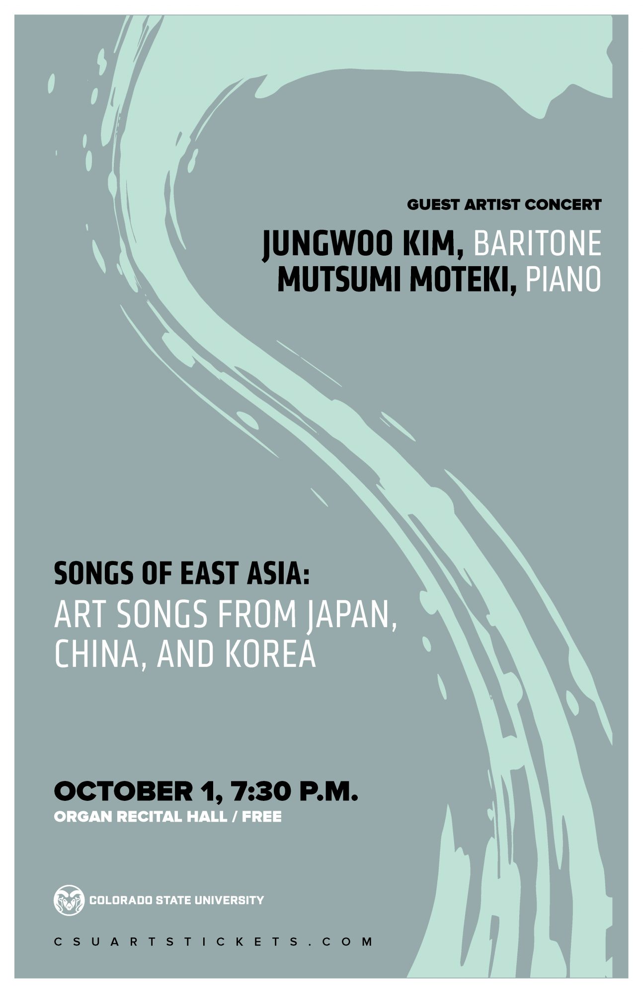 <em>Guest Artist Concert</em>: JungWoo Kim, Baritone, and Mutsumi Moteki, Piano / <strong>FREE</strong>