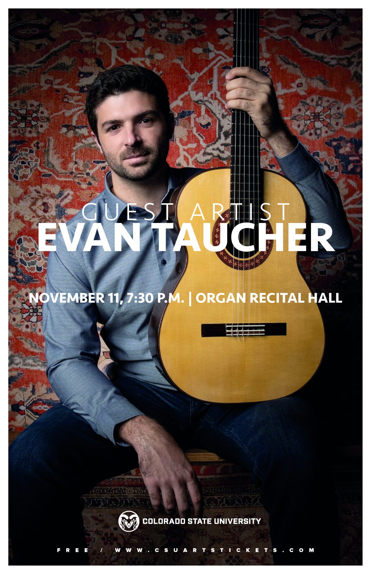 <em>Guest Artist Concert</em>: Evan Taucher, Guitar / <strong>FREE</strong>
