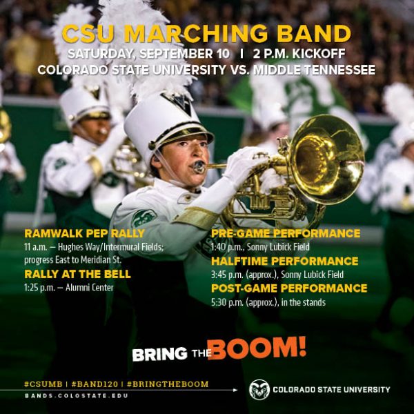 CSU Marching Band at CSU Football vs. Middle Tennessee