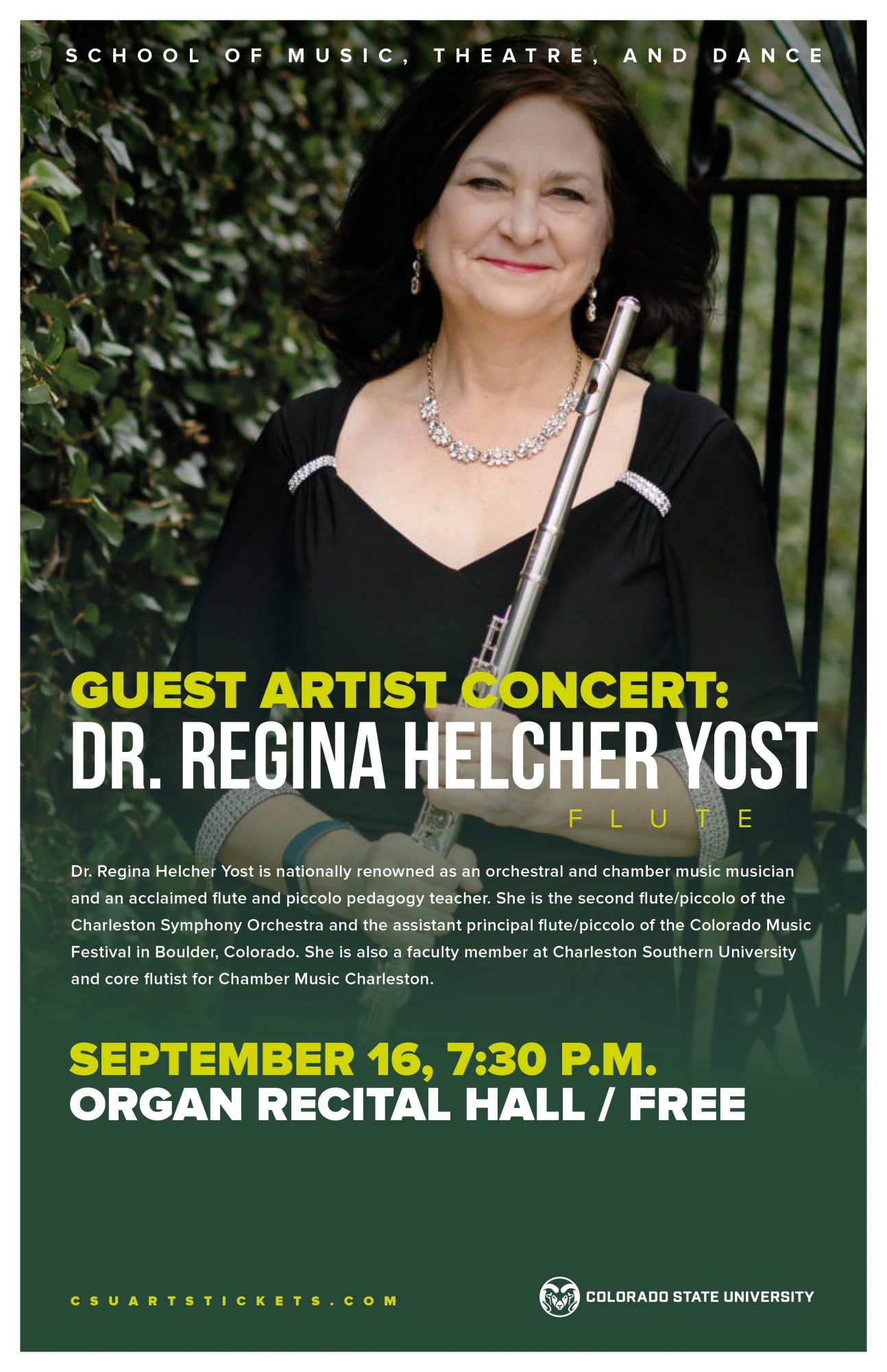 <em>Guest Artist Concert:</em> Regina Helcher Yost, Flute / FREE