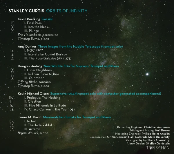 Orbits of Infinity by Stanley Curtis Album Notes