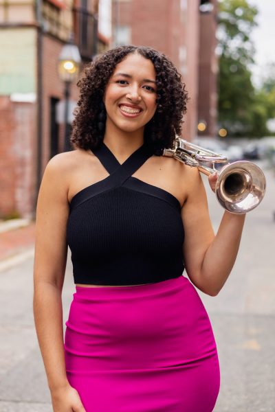 2024 Guest Artist Chloe Swindler pictured with Trumpet