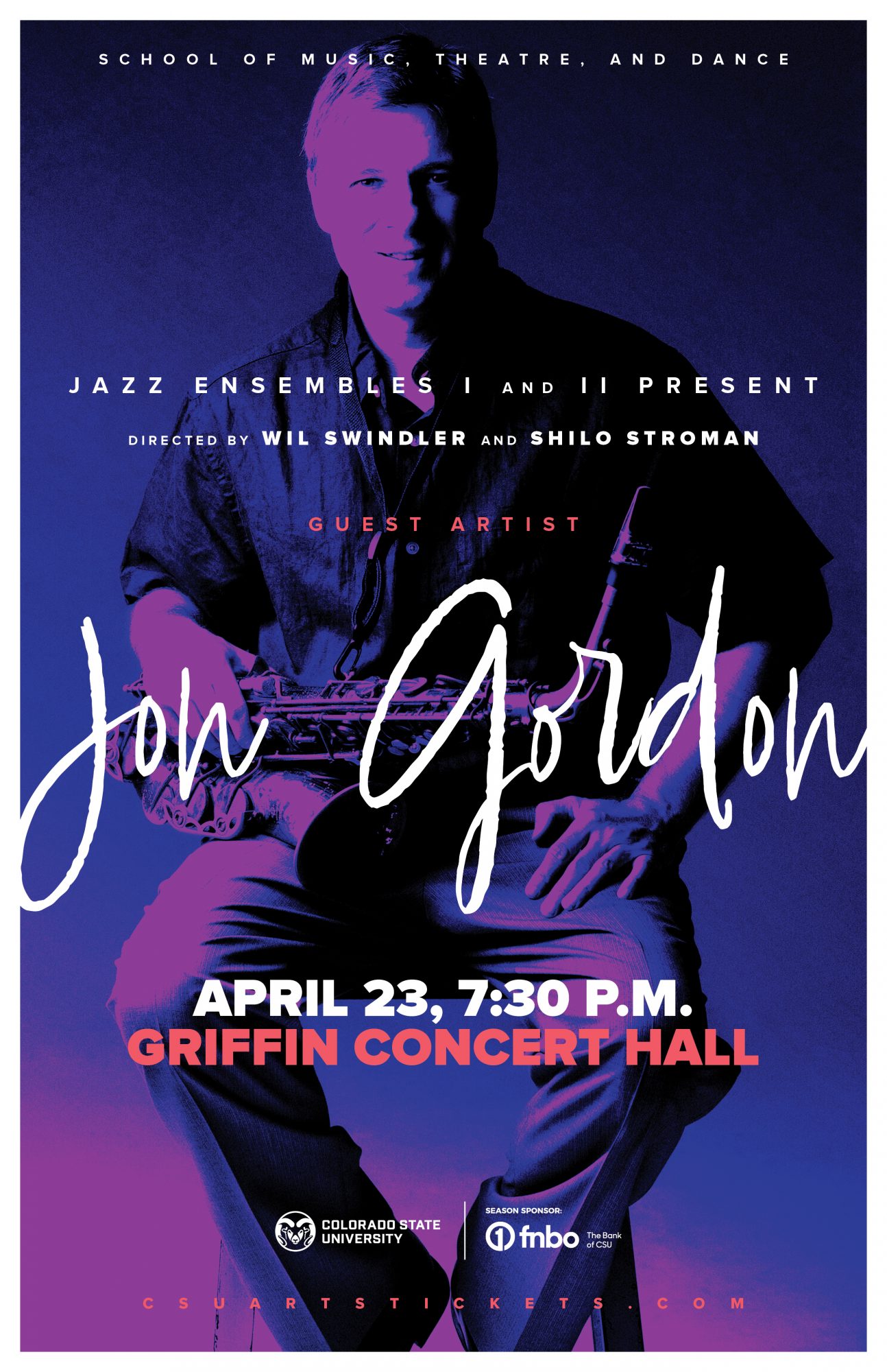 Jazz Ensembles Concert: Guest Artist Jon Gordon, Saxophone