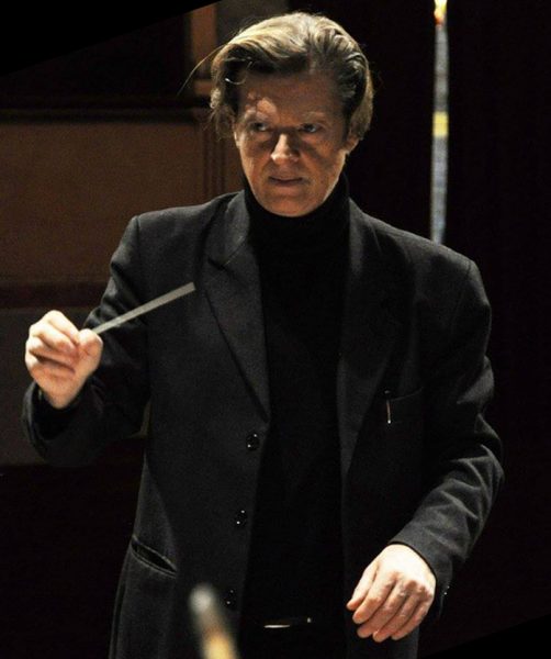 2024 Guest Artist Michele Mangani pictured conducting