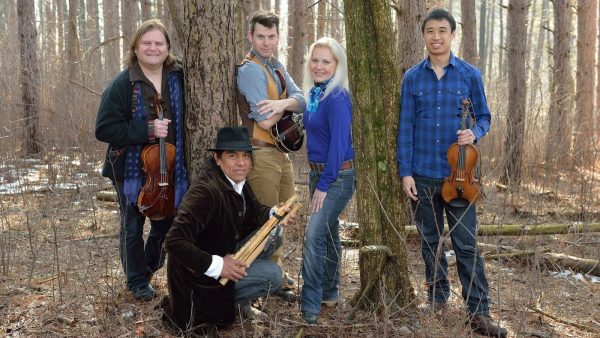 ETHEL and Robert Mirabal promotional photo pictured standing amongst bare trees