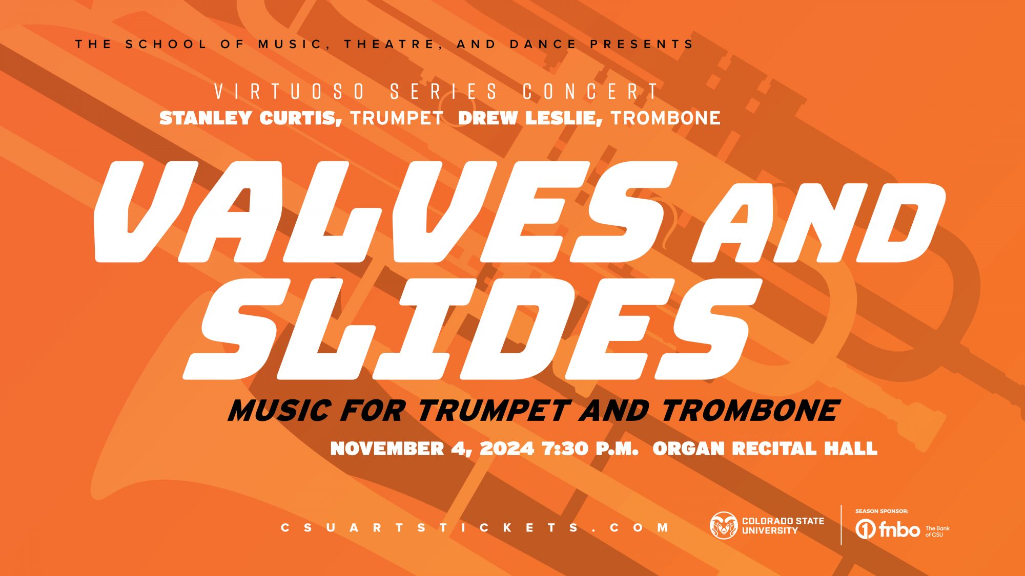<em>Virtuoso Series</em>: Stanley Curtis, Trumpet, and Drew Leslie, Trombone <em>Valves and Slides: Music for Trumpet and Trombone</em>