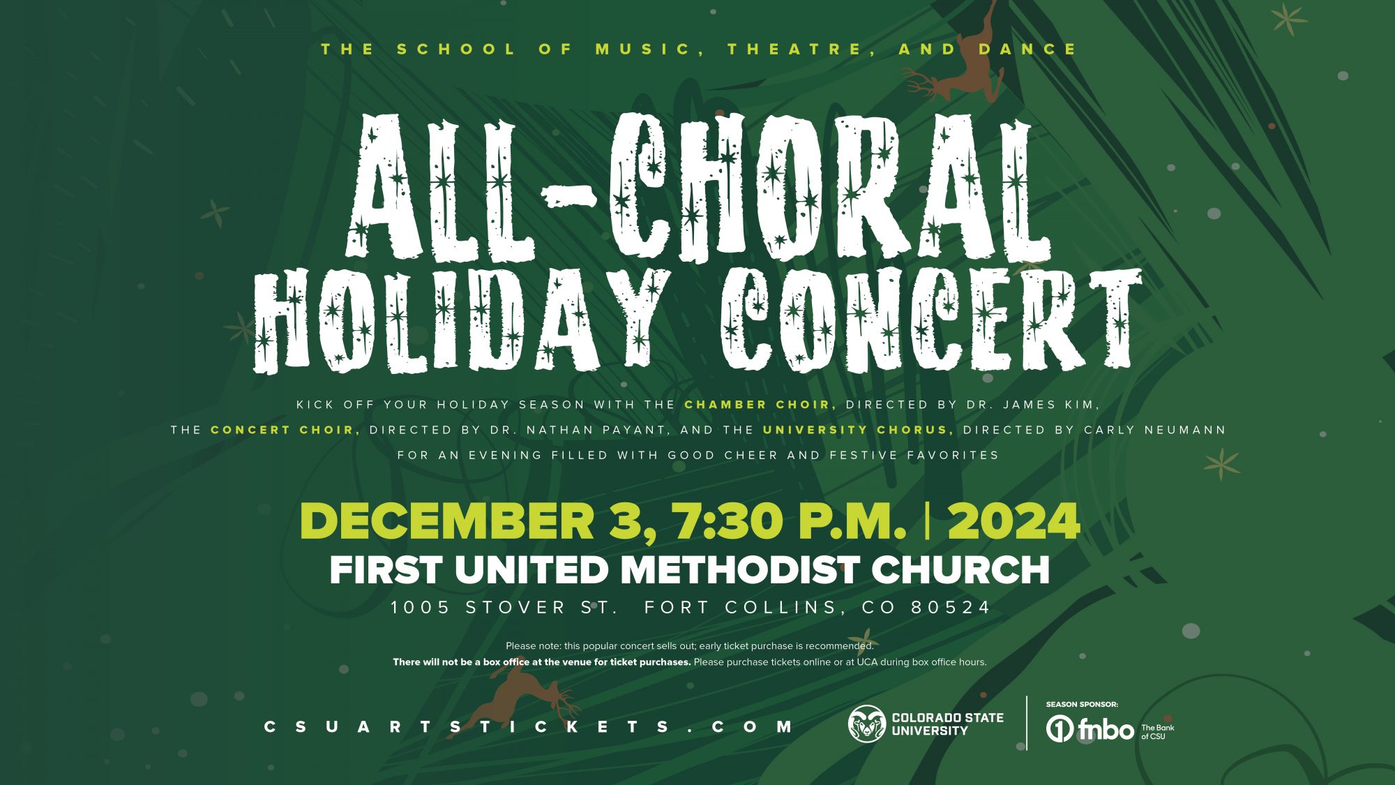 All-Choral Holiday Concert: <em>Featuring Chamber Choir, Concert Choir, and University Chorus</em>
