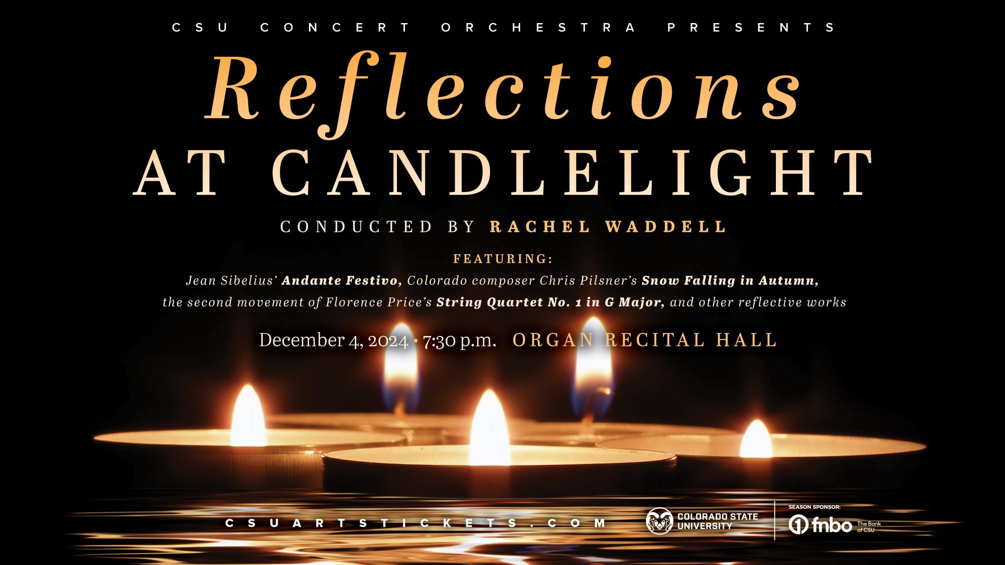 Concert Orchestra Concert: <em>Reflections at Candlelight</em> /FREE
