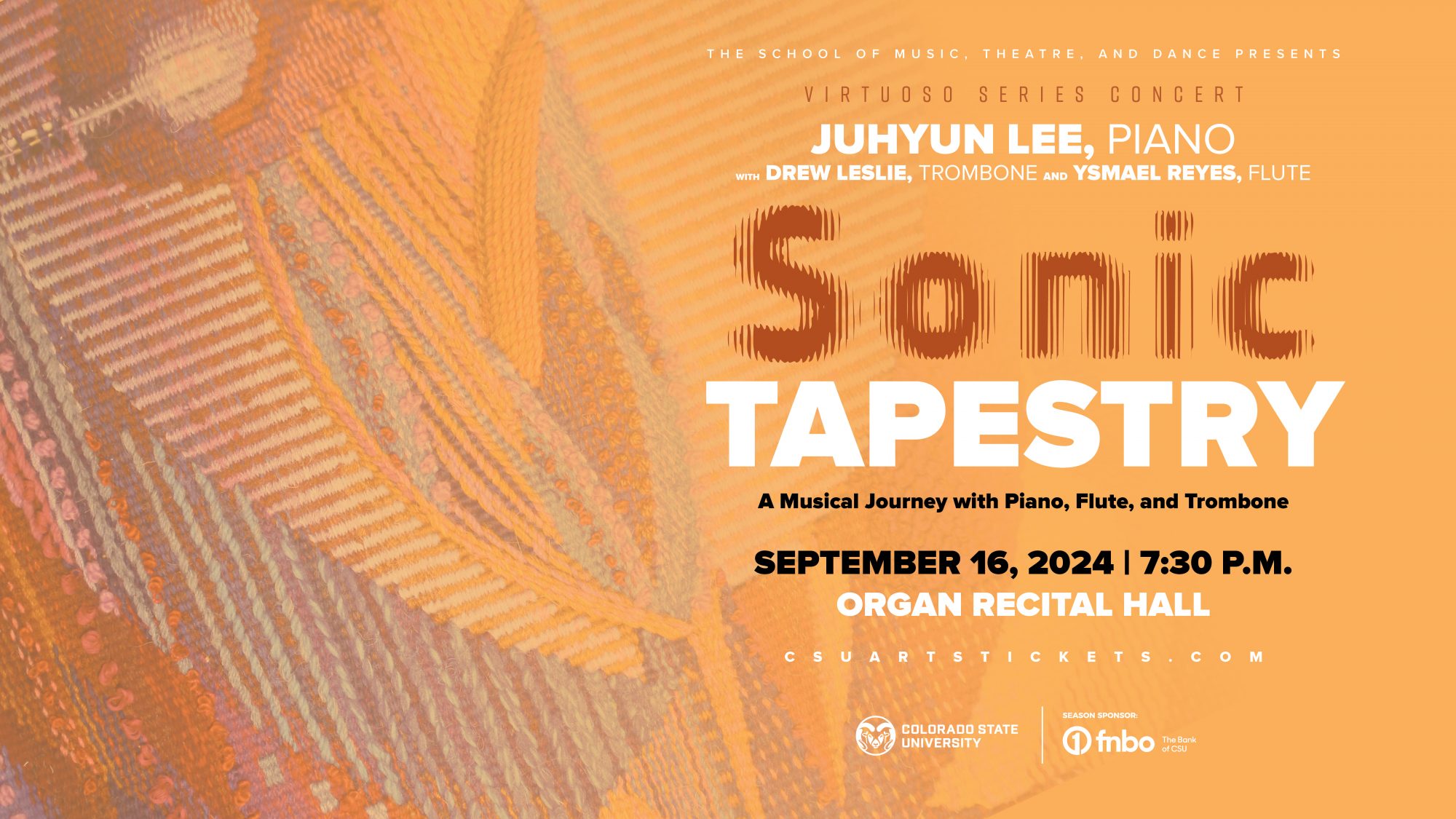 <em>Virtuoso Series</em>: Juhyun Lee, Piano <em>Sonic Tapestry: A Musical Journey with Piano, Flute, and Trombone </em>