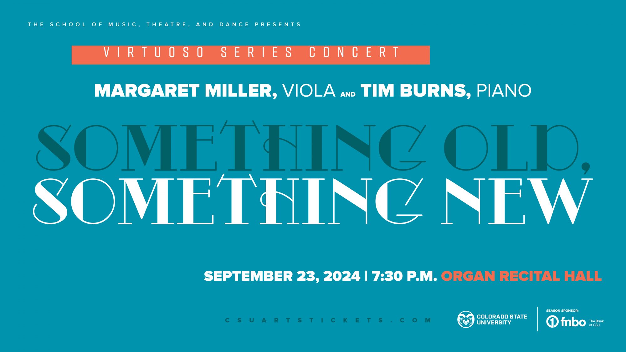 <em>Virtuoso Series</em>: Margaret Miller, Viola, and Tim Burns, Piano <em>Something Old, Something New </em>