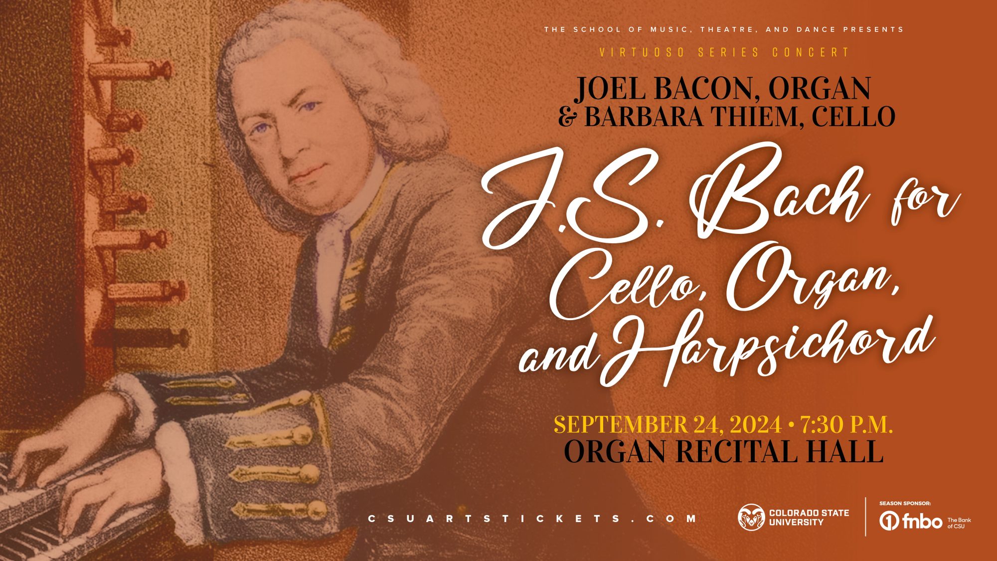 <em>Virtuoso Series</em>: Joel Bacon, Organ, and Barbara Thiem, Cello <em>J.S. Bach for Cello, Organ, and Harpsichord </em>