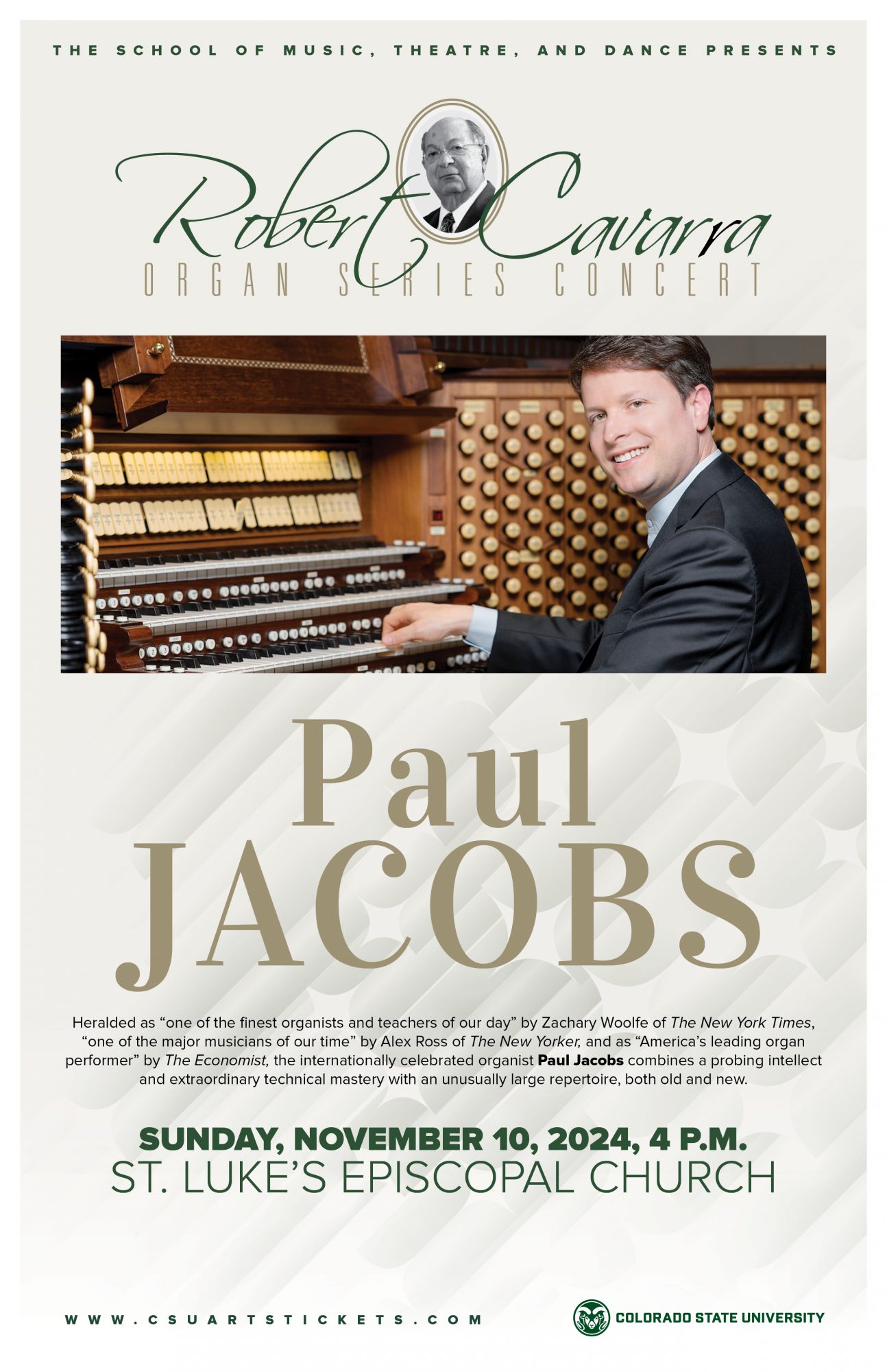 <em>Cavarra Organ Series Concert:</em> Paul Jacobs