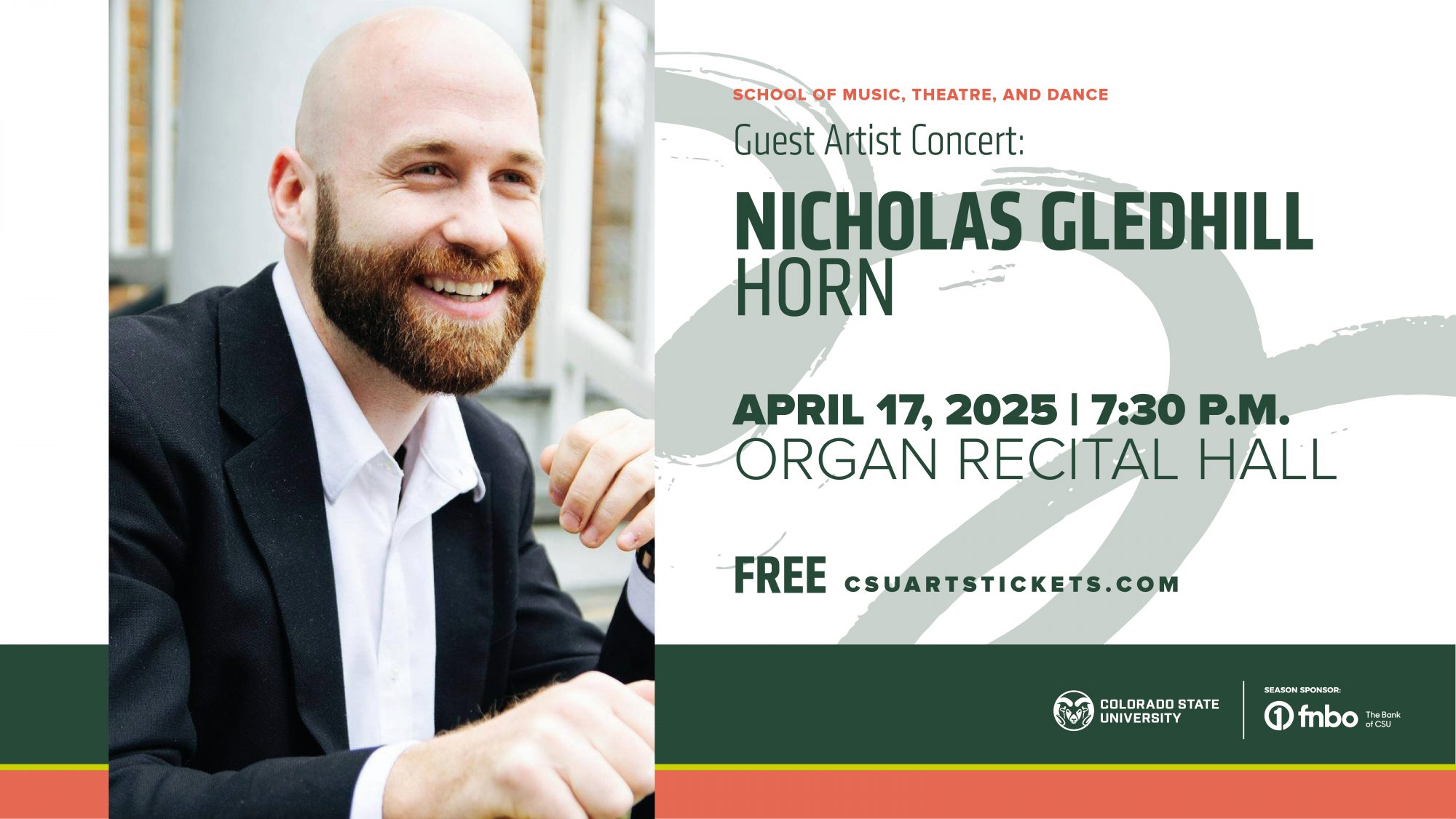 <em>Guest Artist Concert</em>: Nicholas Gledhill, Horn / FREE