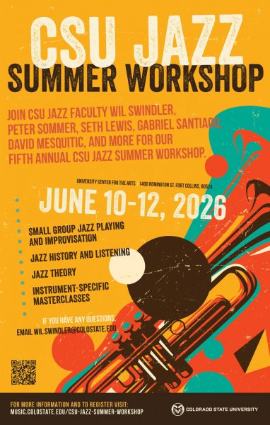 2026 CSU Summer Jazz Workshop promotional poster