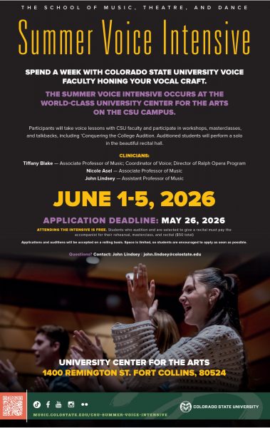 2026 Summer Voice Intensive promotional poster