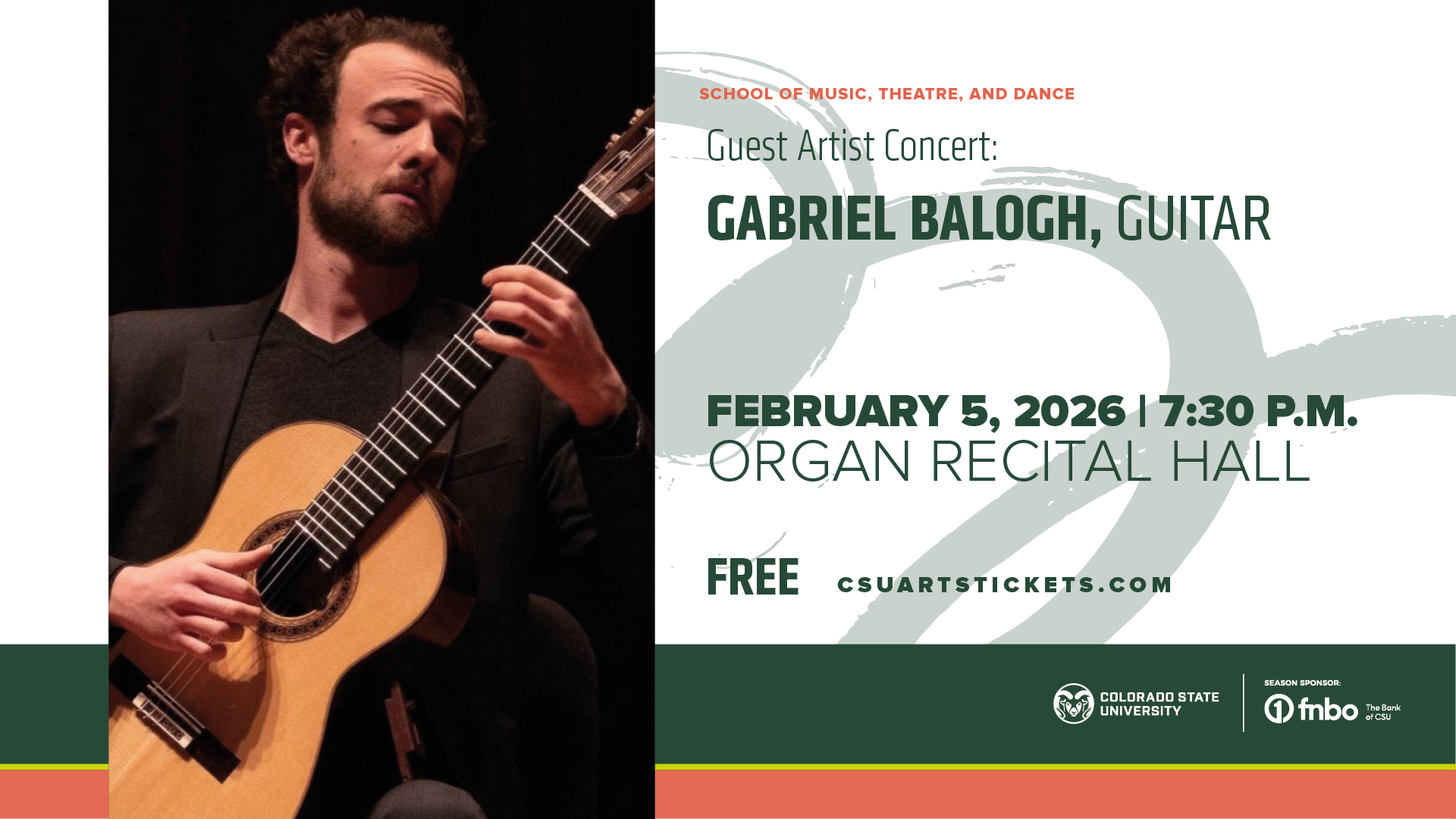 <em>Guest Artist Concert</em>: Gabriel Balogh, Guitar / FREE