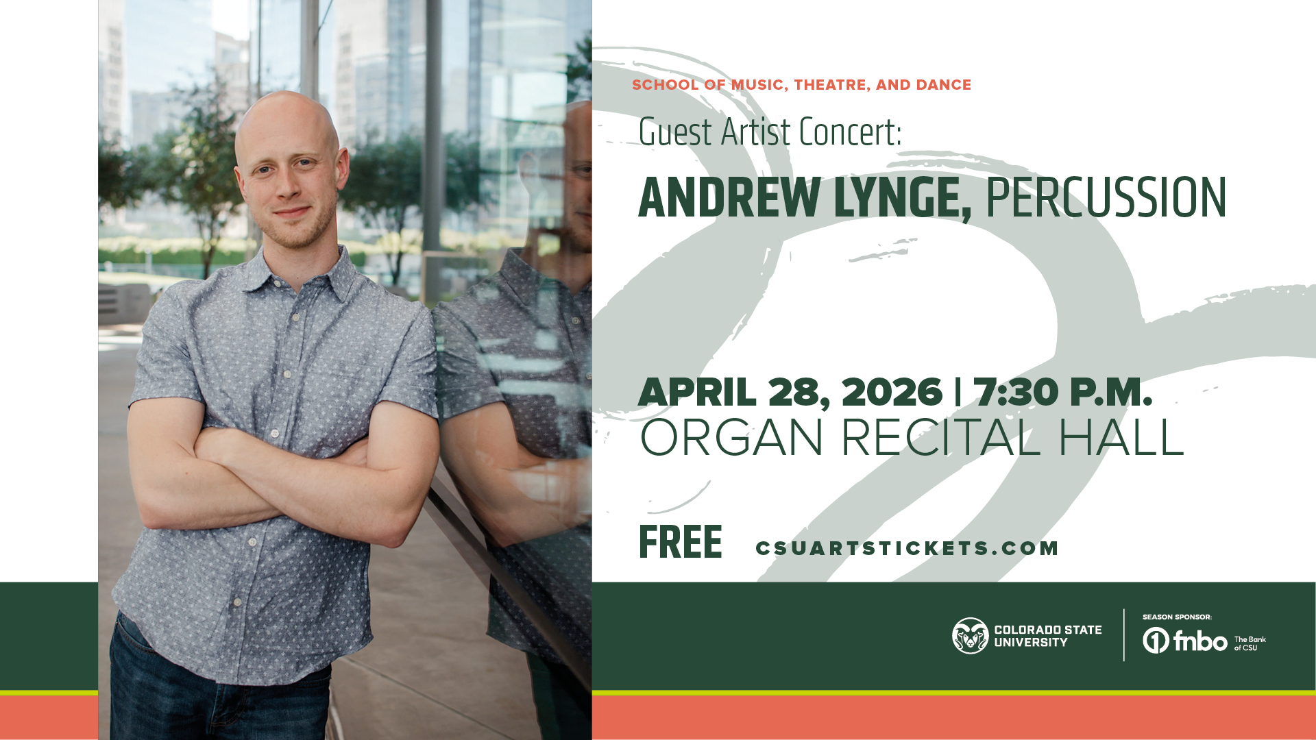 <em>Guest Artist Concert</em>: Andrew Lynge, Percussion / FREE