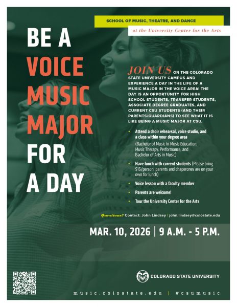 Spring 2026 Be A Voice Major For A Day promotional poster